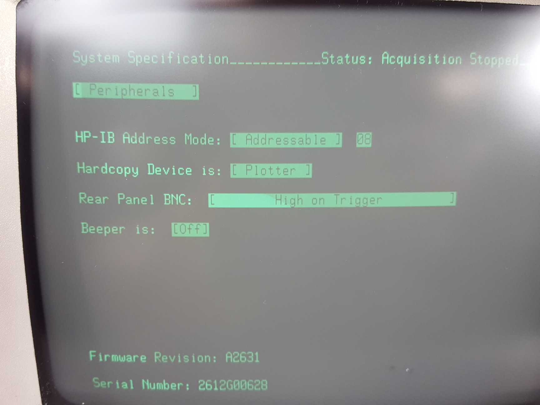 Image of HP 54200A Digitizing Oscilloscope Lab