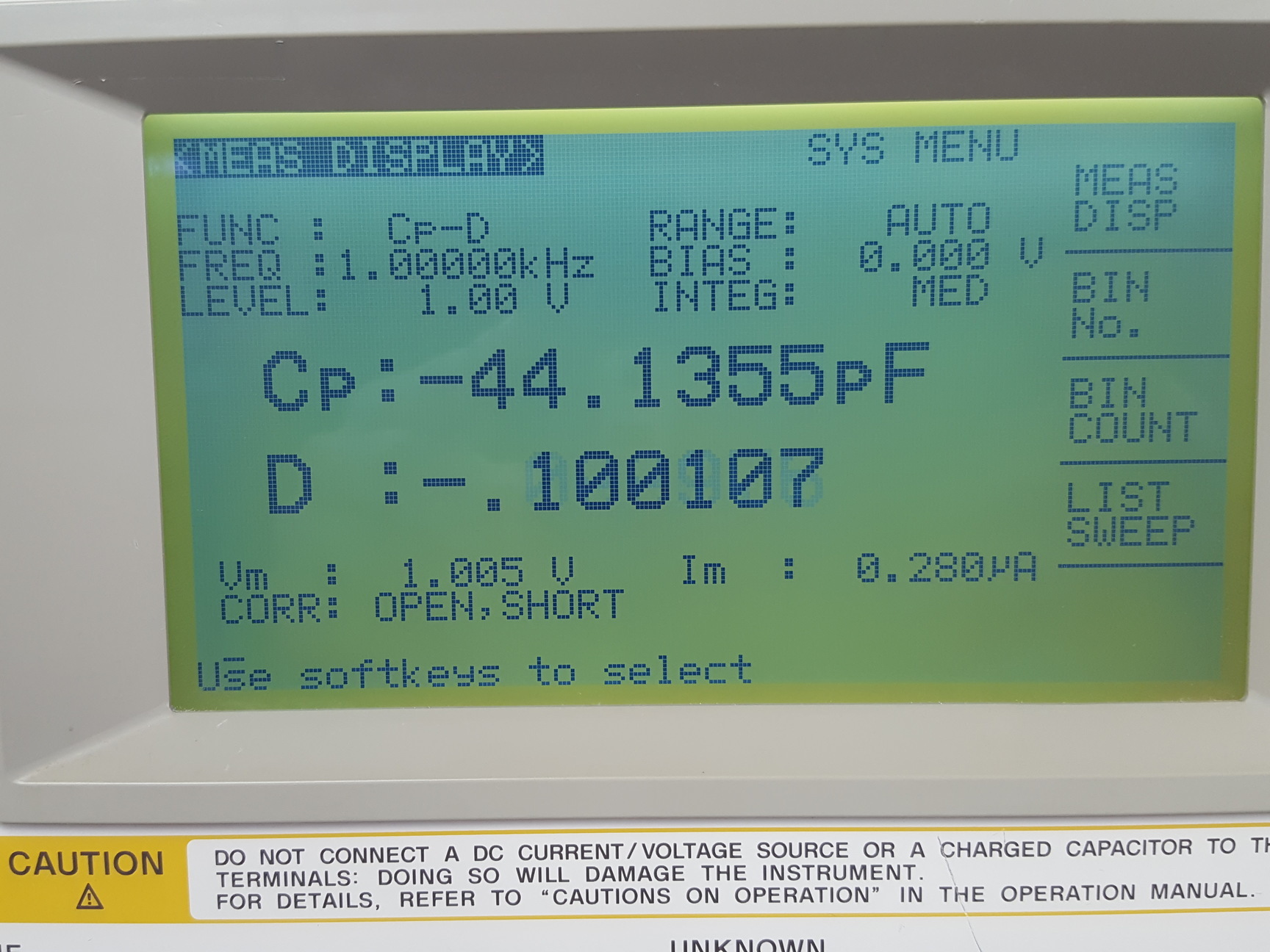 Image of Hewlett Packard 4284A Precision LCR Meter Lab