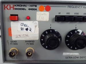Thumbnail image of Krohn-Hite Model 4400A Ultra-Low Distortion Oscillator Lab