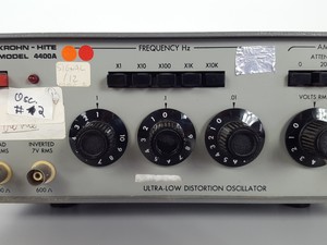 Thumbnail image of Krohn-Hite Model 4400A Ultra-Low Distortion Oscillator Lab