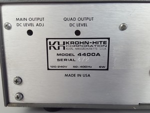 Thumbnail image of Krohn-Hite Model 4400A Ultra-Low Distortion Oscillator Lab