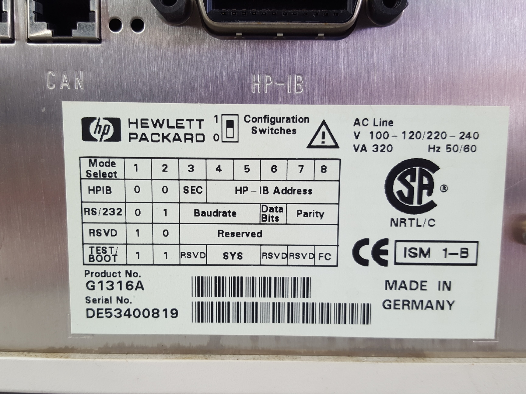 Image of Hewlett Packard 1100 Series HPLC System G1314A G1316A G1312A G1328A, Chemstation