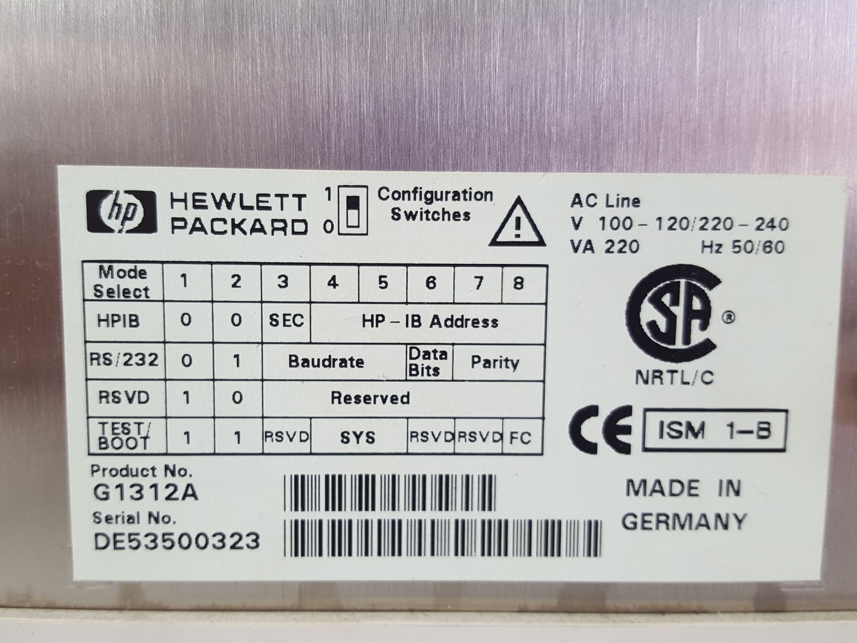 Image of Hewlett Packard 1100 Series HPLC System G1314A G1316A G1312A G1328A, Chemstation