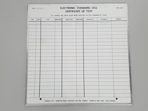 Thumbnail image of Cropico ESC1 Electronic Standard Cell Volt Reference Lab Spares or Repairs