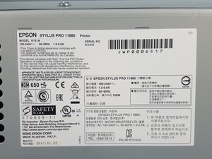 Thumbnail image of Epson Stylus Pro K151A 11880 A0+ Colour Large Format Printer Ultra Chrome 