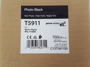 Thumbnail image of Epson T5911 Photo Black Toner Ink Cartridge for Epson Stylus Pro 11880 700mL