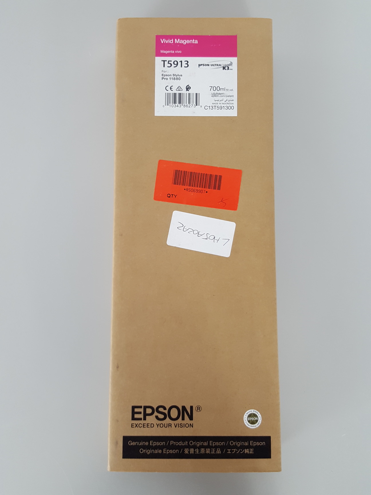 Image of Epson T5913 Vivid Magenta Toner Cartridge for Epson Stylus Pro 11880 Printer Ink