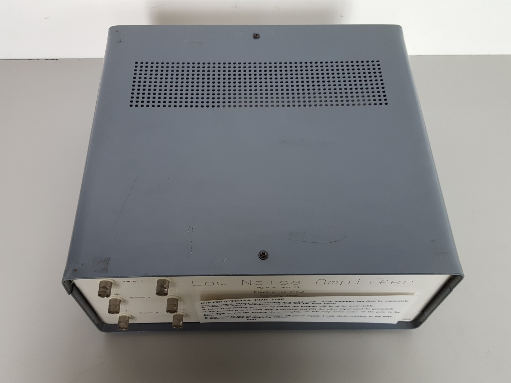 AA and CJM Low Noise Amplifier Power Amp Lab