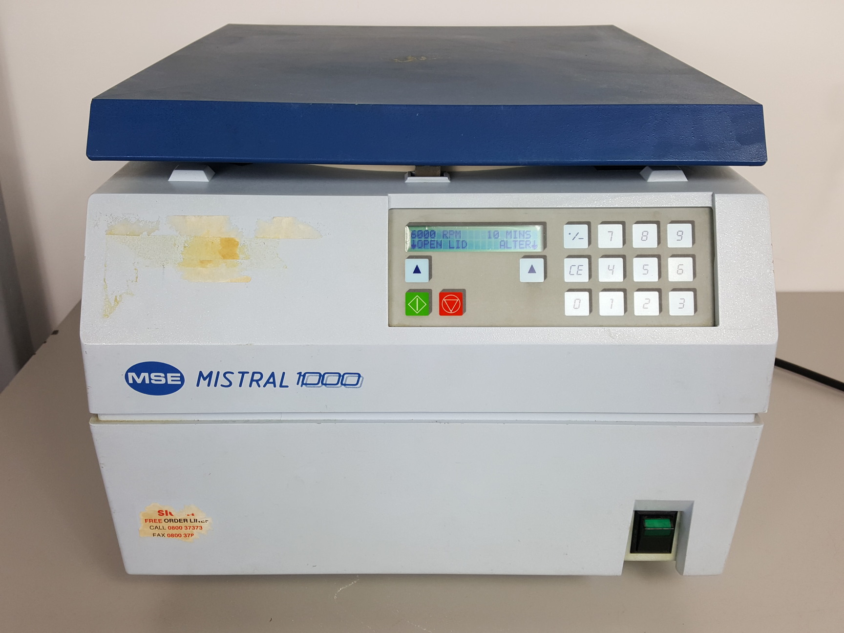 Image of MSE Mistral 1000 Centrifuge with 3600rpm Rotor Lab