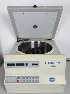 Thumbnail image of MSE Harrier 15/80 Centrifuge + 5290 RCF 12x15ml Rotor Lab