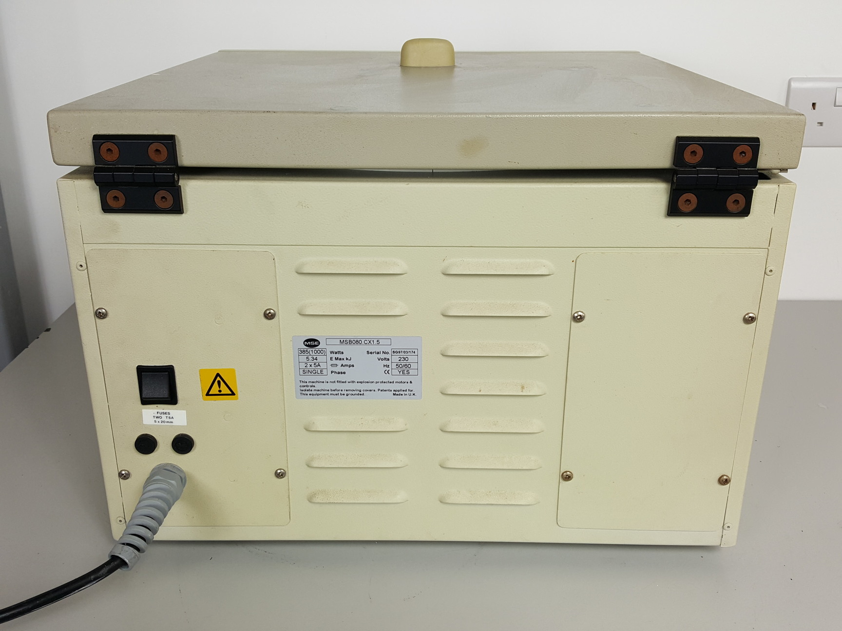 Image of MSE Harrier 15/80 Centrifuge + 5290 RCF 12x15ml Rotor Lab
