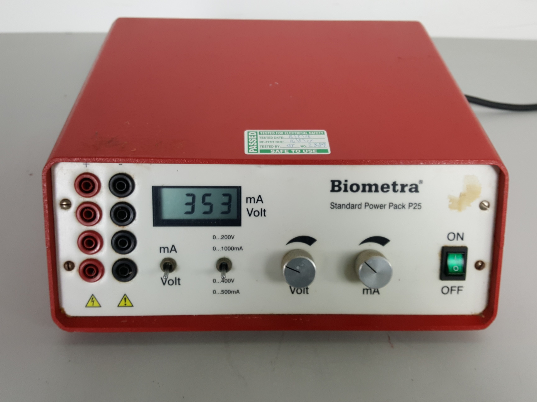 Biometra Standard Power Pack P25 Electrophoresis Power Supply Lab