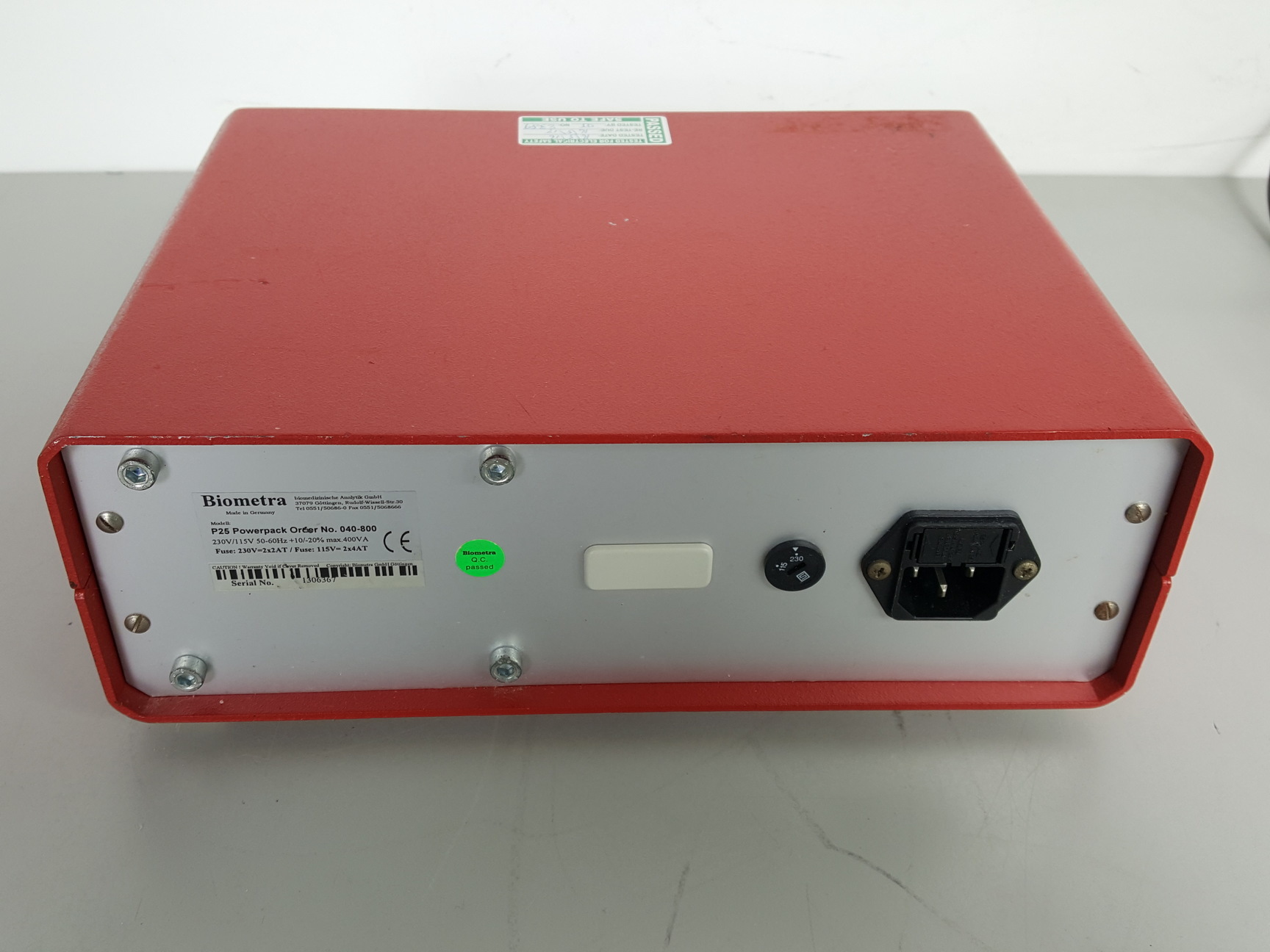 Image of Biometra Standard Power Pack P25 Electrophoresis Power Supply Lab