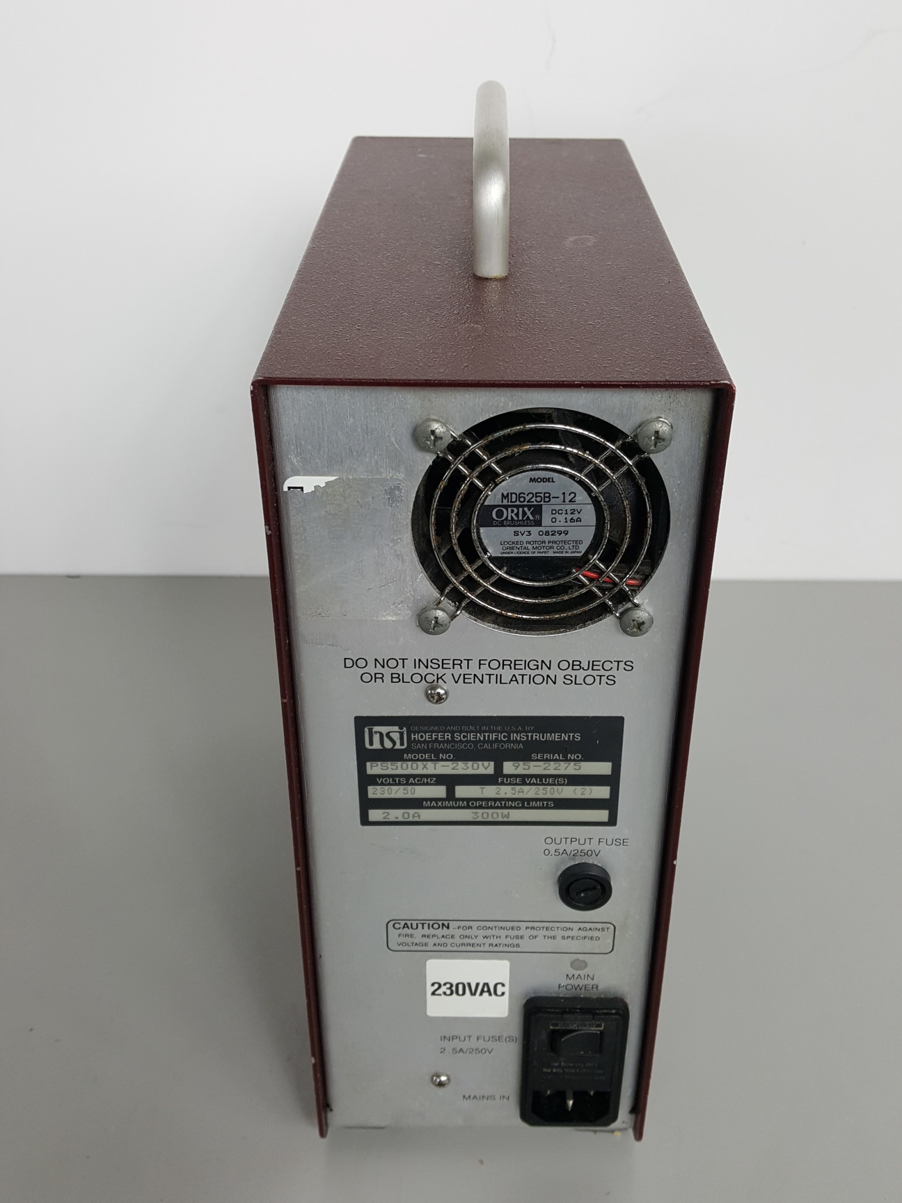 Image of Hoefer Scientific Instruments PS500XT 230V DC Power Supply Lab