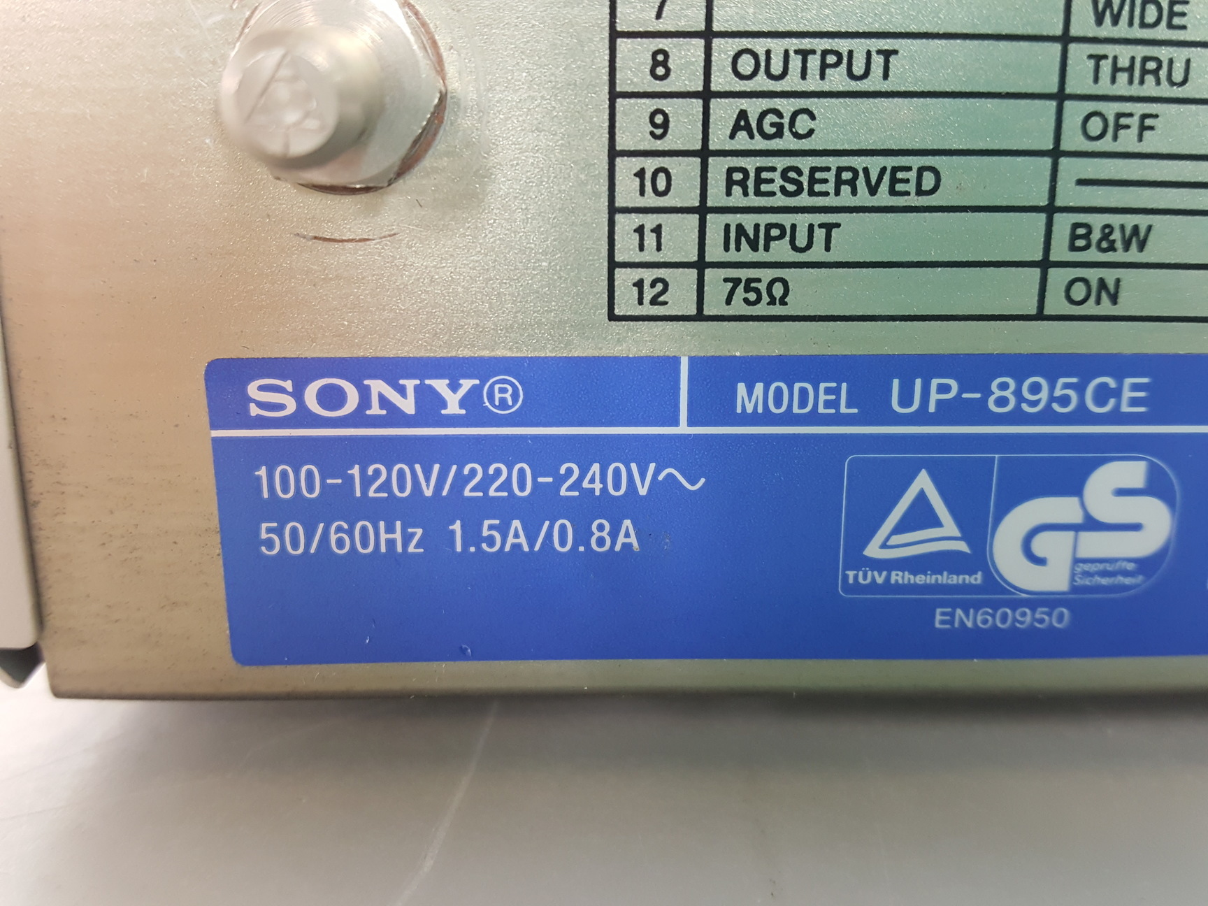 Image of Sony Video Graphic Printer Model - UP-895CE Lab