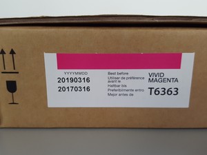 Thumbnail image of Epson T6363 Vivid Magenta Toner Cartridge, Printer Ink, Stylus Pro, 700mL