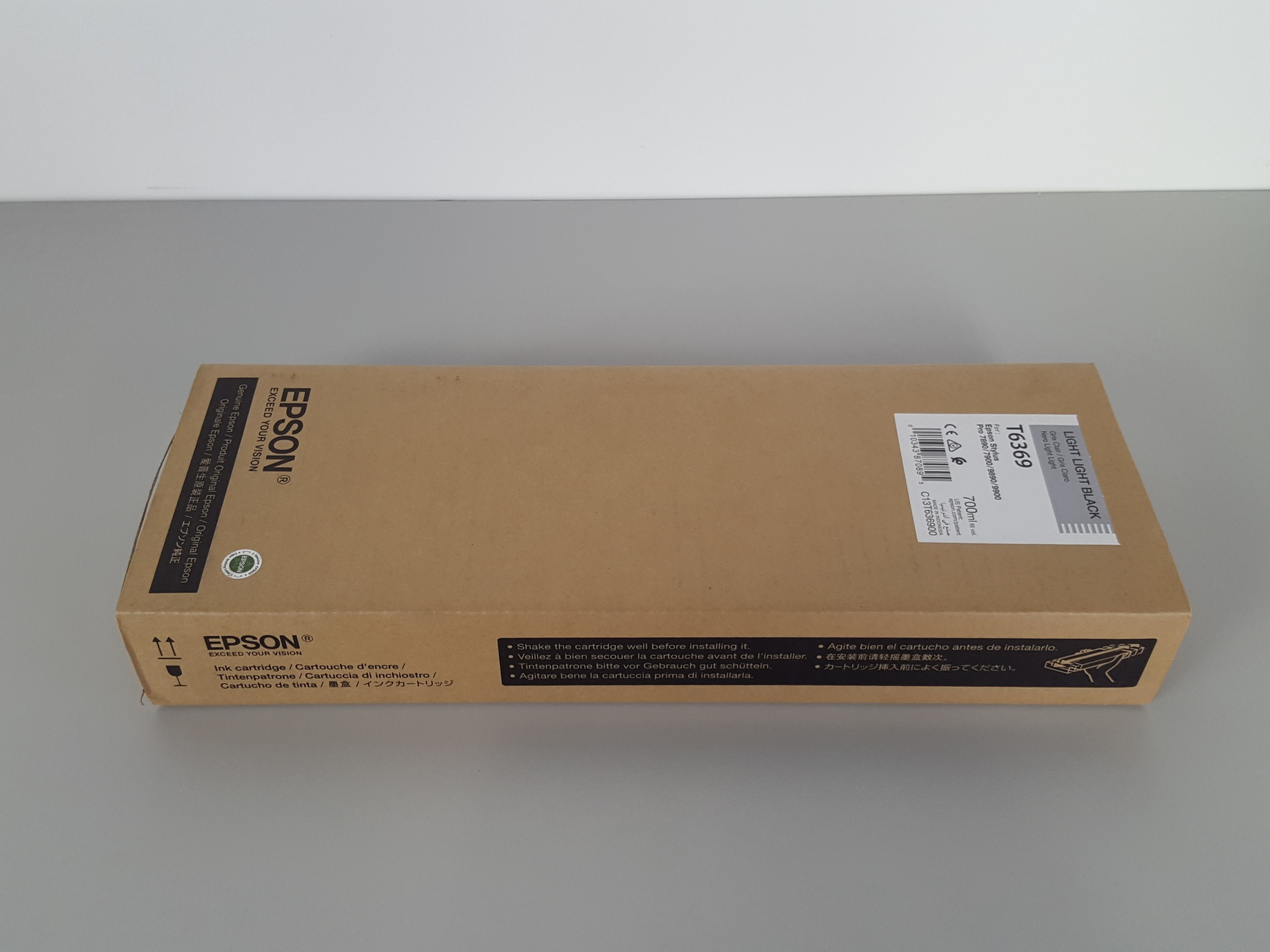 Image of Epson T6369 Light Light Black Toner Cartridge Printer Ink Stylus Pro, 700mL