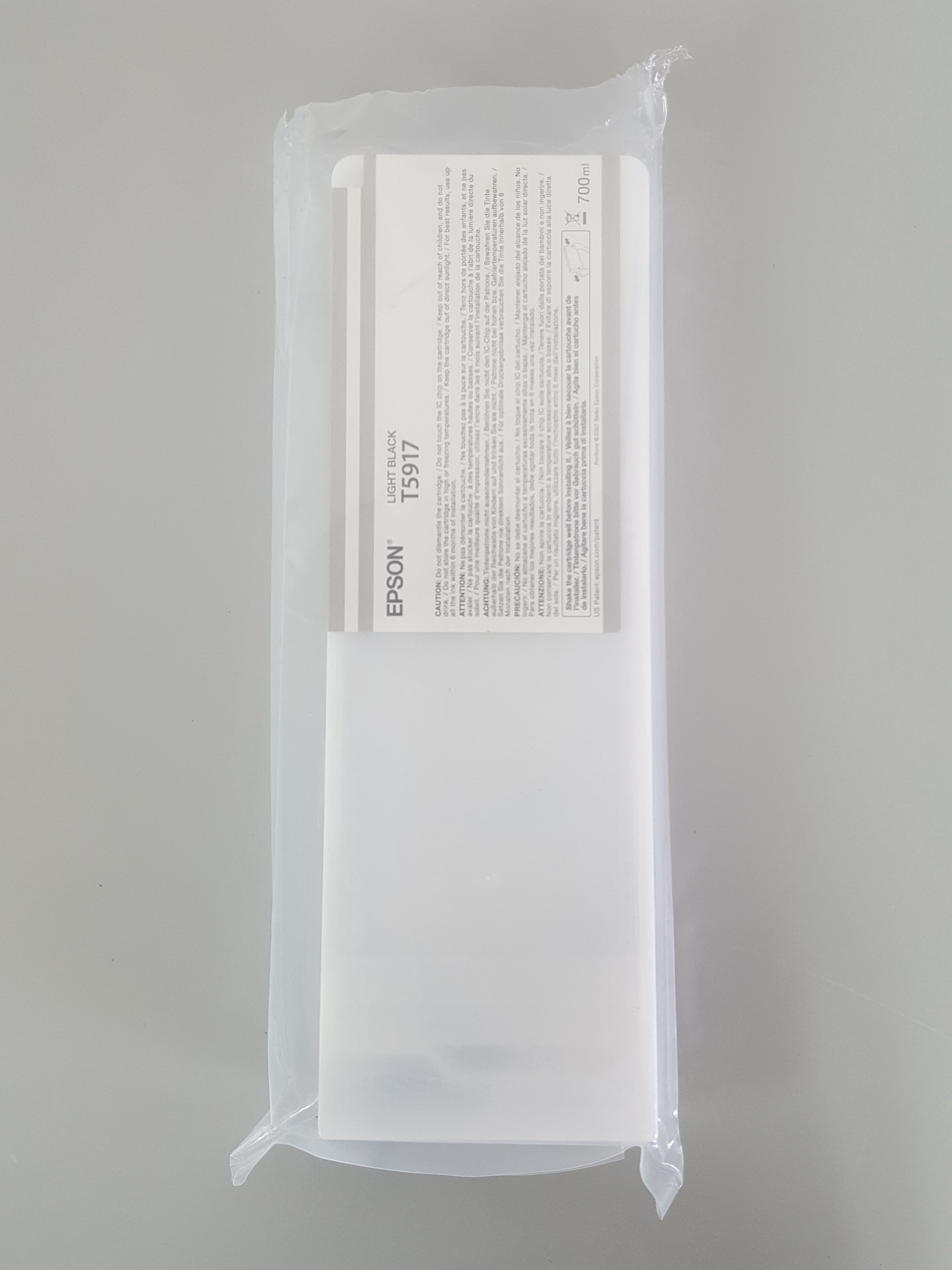 Image of Epson T5917 Light Black Toner Printer Ink Cartridge Epson Stylus Pro 11880 700mL