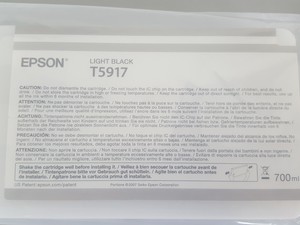 Thumbnail image of Epson T5917 Light Black Toner Printer Ink Cartridge Epson Stylus Pro 11880 700mL