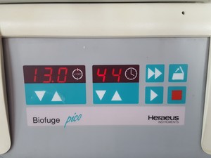 Thumbnail image of Heraeus Instruments Biofuge Pico Benchtop Centrifuge with 13000rpm Rotor Lab