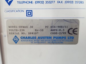 Thumbnail image of Charles Austen Pumps Dymax 30 Vacuum Pump Lab