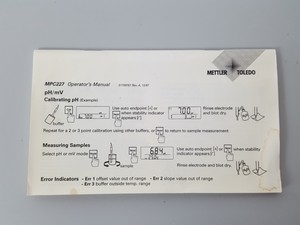 Thumbnail image of Mettler Toledo MPC227 pH / Conductivity Meter Lab