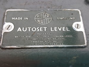Thumbnail image of Hilger & Watts Autoset Level SL70-I Vintage Surveying Device Theodolite 
