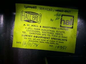 Thumbnail image of Hilger & Watts Autoset Level SL70-I Vintage Surveying Device Theodolite 