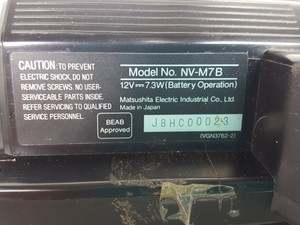 Thumbnail image of Panasonic VHS Video Camera Recorder Model NV-M7B Camcorder