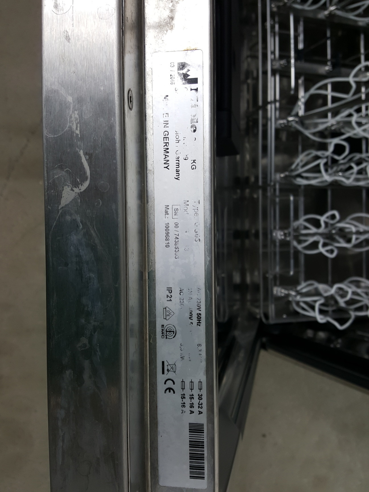 Image of Miele Professional Dishwasher GG05 PG 8583 w/ Pentair Water Softener Lab - 2015
