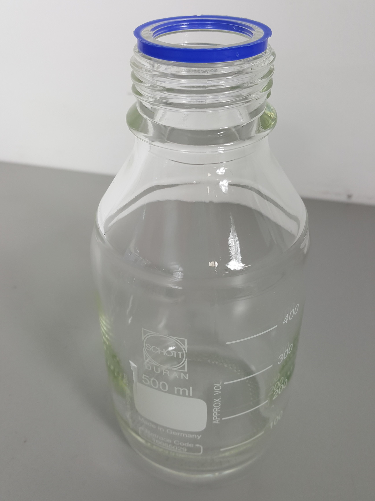 Image of Lot of 15 Schott Duran Lab Glass Bottles - 1000, 750, 500, 250, 200, 150, 100ml