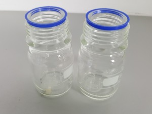 Thumbnail image of Lot of 15 Schott Duran Lab Glass Bottles - 1000, 750, 500, 250, 200, 150, 100ml
