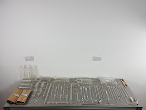 Thumbnail image of Job Lot Distillation Lab Glassware Jointed Glass QuickFit SintaGlass E-MilLab