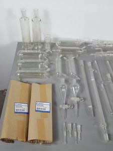 Thumbnail image of Job Lot Distillation Lab Glassware Jointed Glass QuickFit SintaGlass E-MilLab