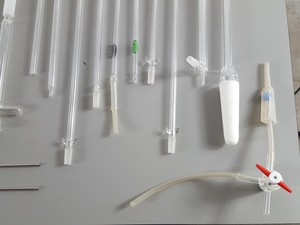 Thumbnail image of Job Lot Distillation Lab Glassware Jointed Glass QuickFit SintaGlass E-MilLab