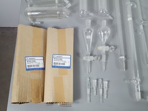 Thumbnail image of Job Lot Distillation Lab Glassware Jointed Glass QuickFit SintaGlass E-MilLab