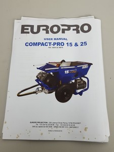 Thumbnail image of Euromair Compact Pro 25 Mortar/Cement Spraying Machine with Hose & Accessories