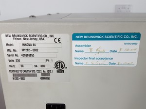 Thumbnail image of New Brunswick Innova 44 Incubator/Environmental Shaker M1282-0002 Lab