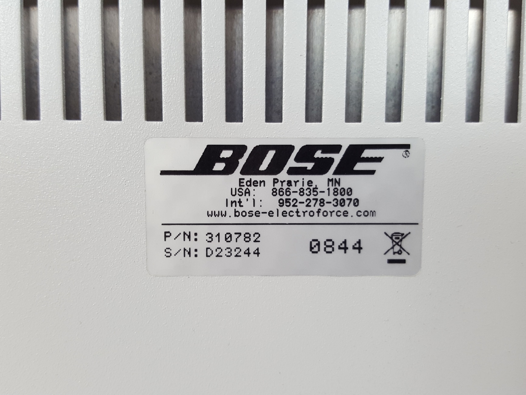 Image of Bose ElectroForce SDWS-1 Mechanical Test Lab Tension Compression Axial Rotation