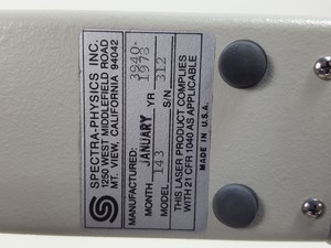 Thumbnail image of Spectra-Physics 143 Helium-Neon 8mW Laser, Exciter Model 247 & Base Lab