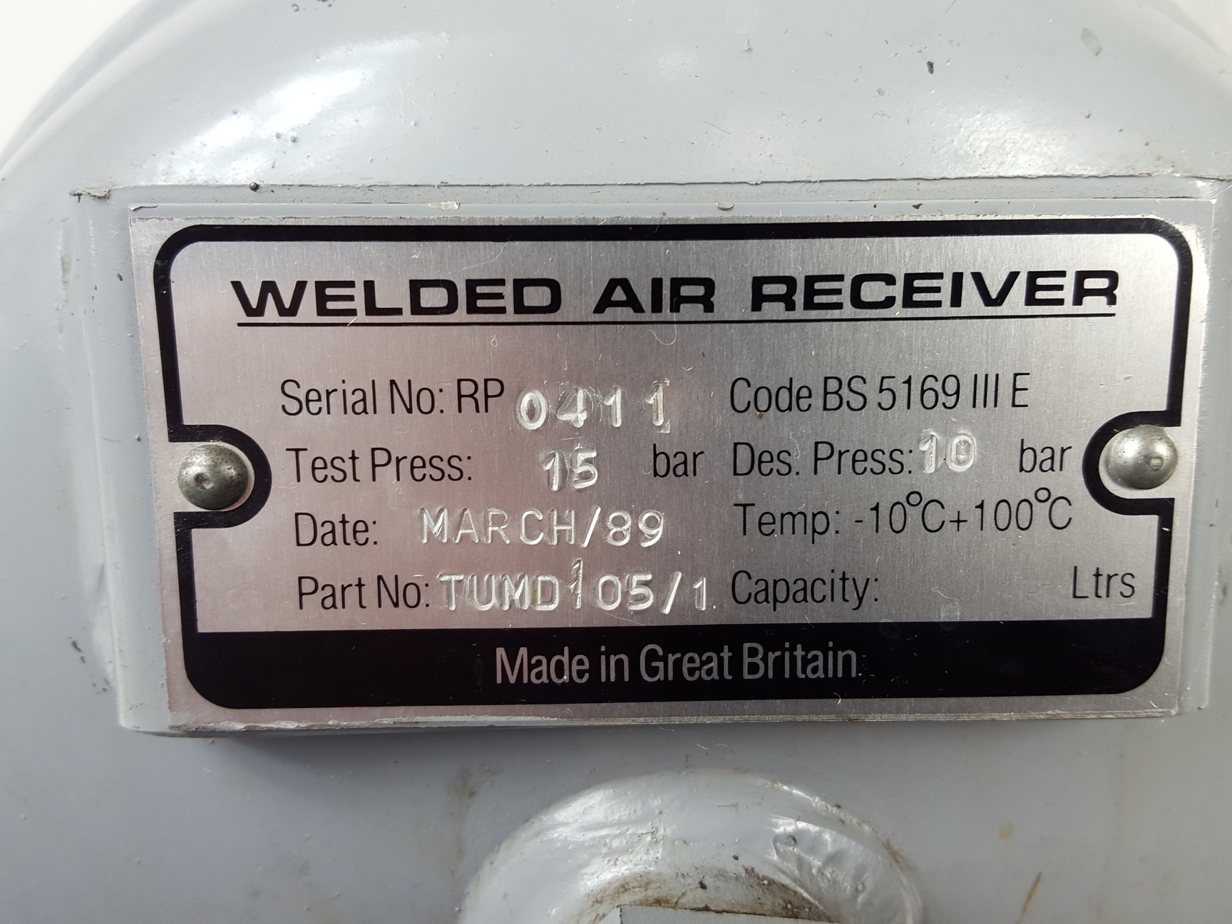 Image of GAST Model 1HAE-700C-P16YB-1 Air Compressor 1425rpm/50hz/1ph