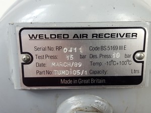 Thumbnail image of GAST Model 1HAE-700C-P16YB-1 Air Compressor 1425rpm/50hz/1ph