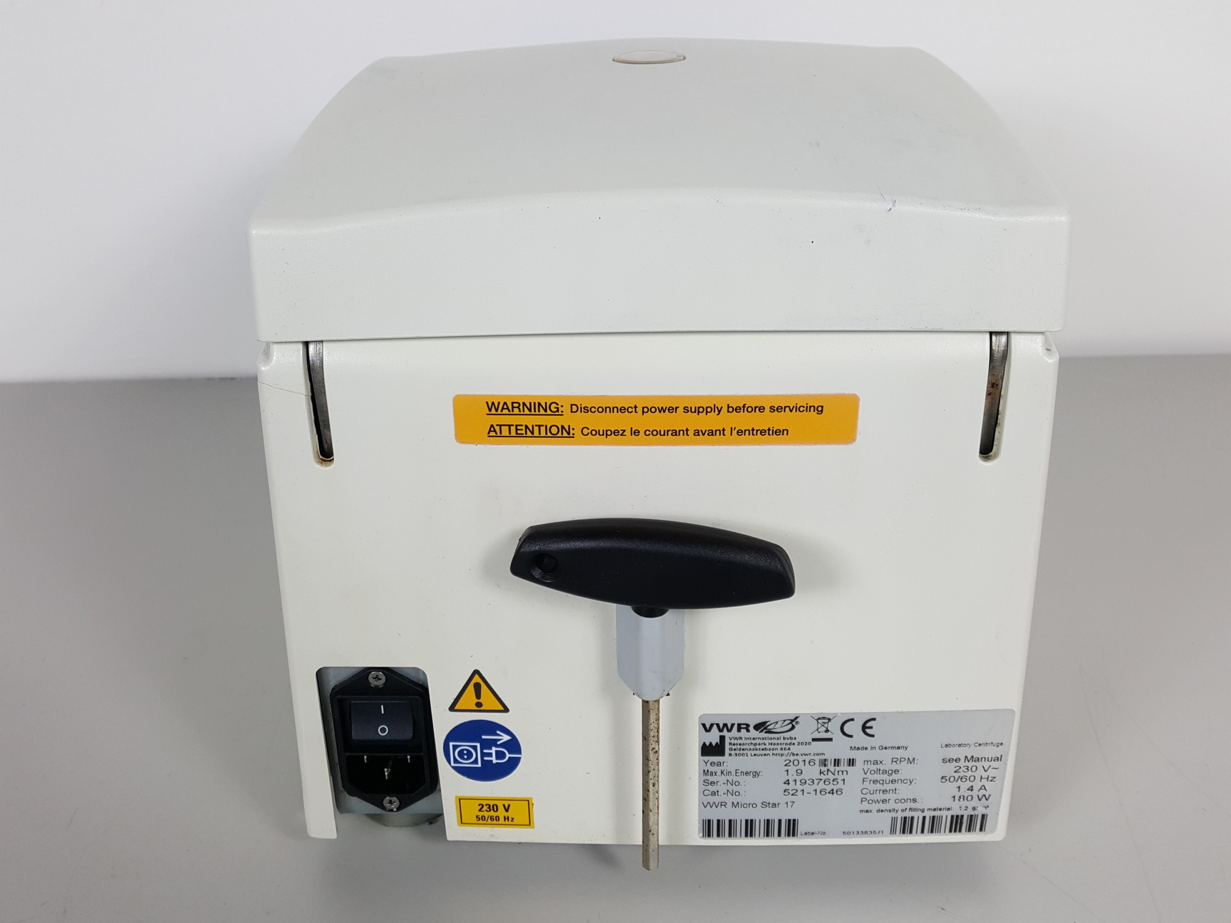 Image of VWR Micro Star 17 Laboratory Centrifuge + 24-Tube Rotor Lab