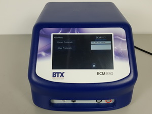 Thumbnail image of BTX ECM 830 Square Wave Electroporation System Cat No 45-0662 Lab - 2018