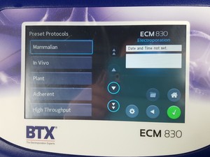 Thumbnail image of BTX ECM 830 Square Wave Electroporation System Cat No 45-0662 Lab - 2018
