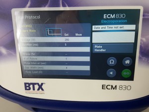 Thumbnail image of BTX ECM 830 Square Wave Electroporation System Cat No 45-0662 Lab - 2018
