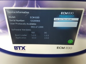 Thumbnail image of BTX ECM 830 Square Wave Electroporation System Cat No 45-0662 Lab - 2018