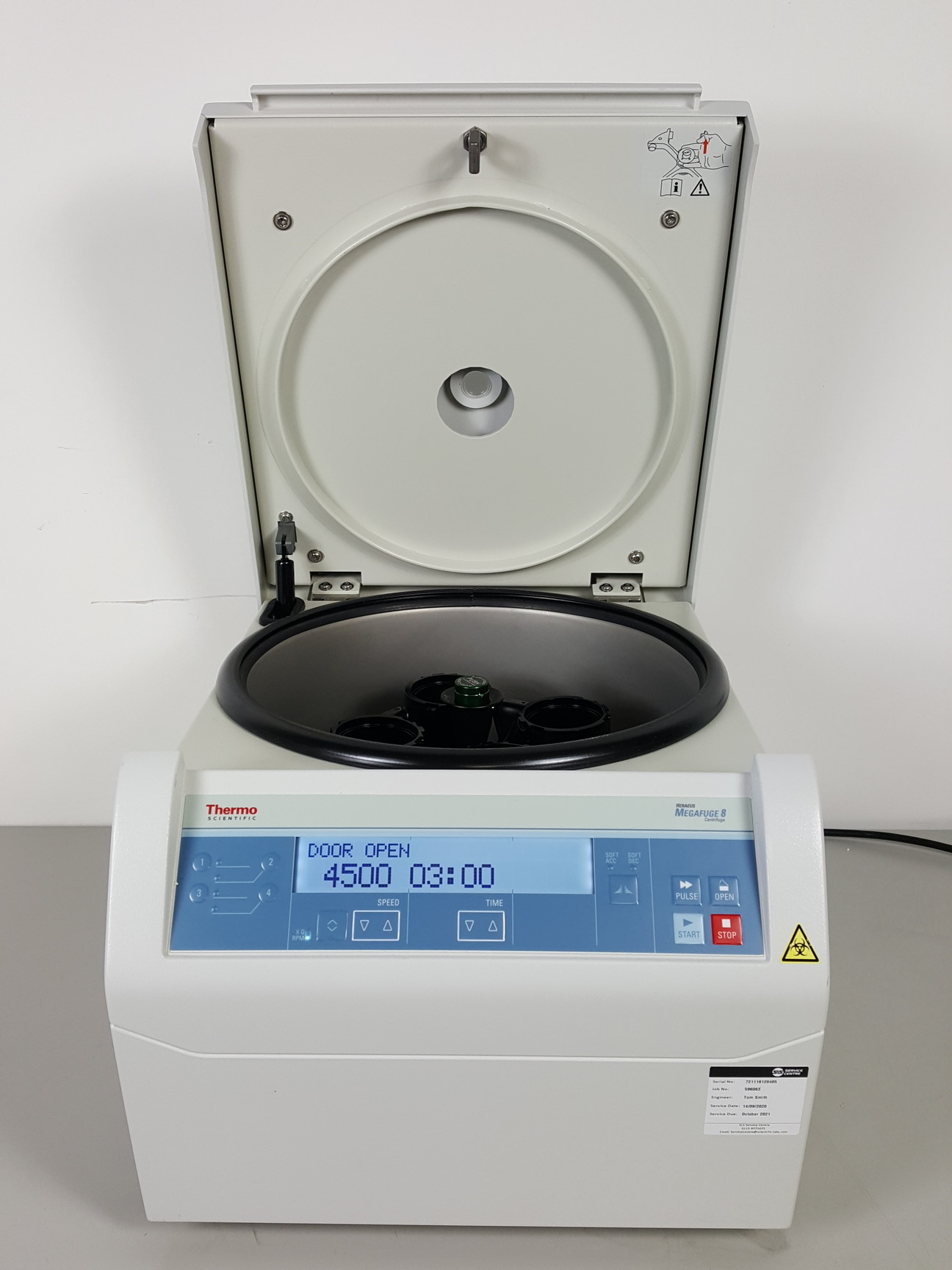 Image of Thermo Scientific Heraeus Megafuge 8 Lab Centrifuge w/ 4500rpm Rotor Lab, 2018