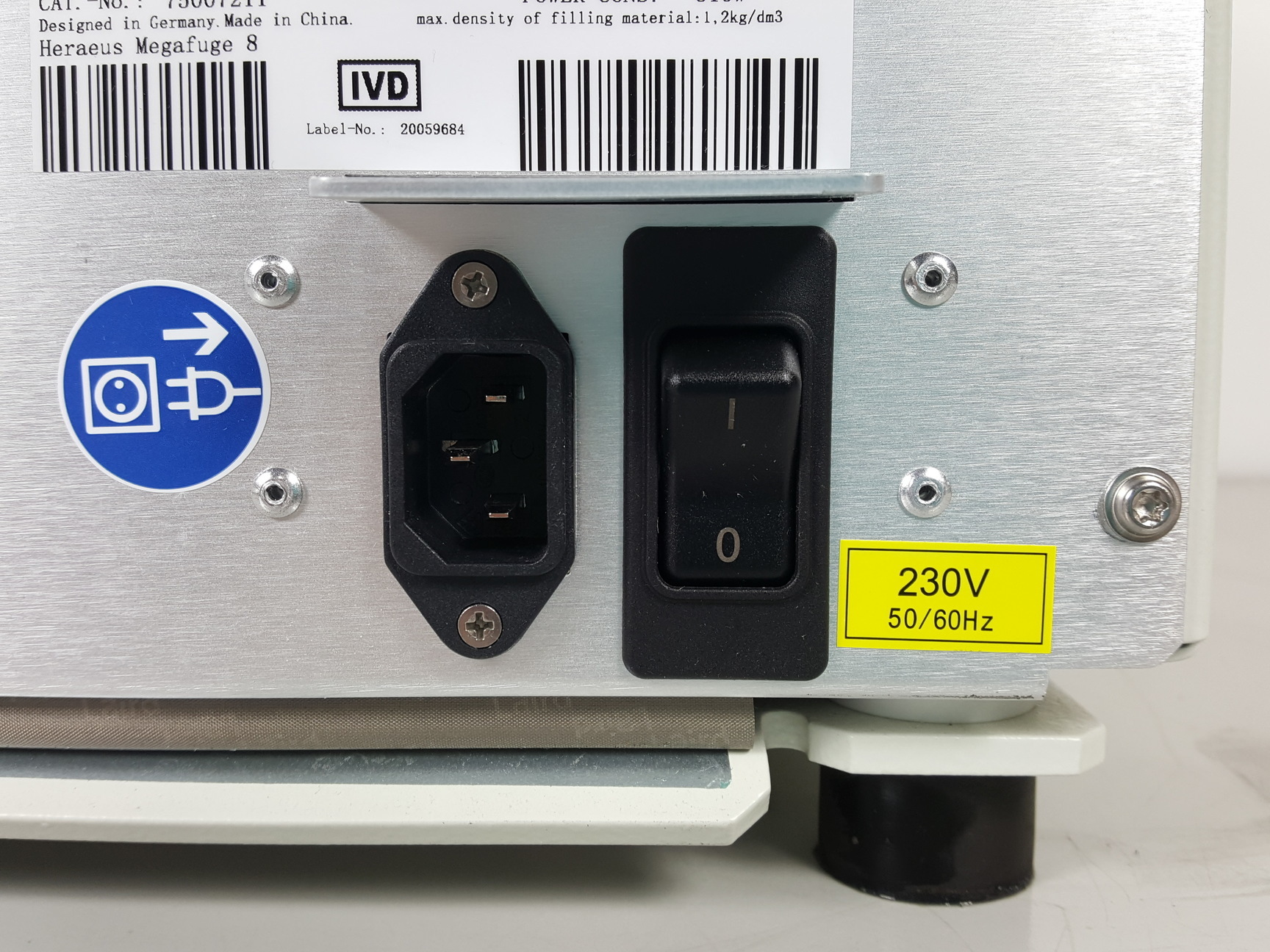 Image of Thermo Scientific Heraeus Megafuge 8 Lab Centrifuge w/ 4500rpm Rotor Lab, 2018