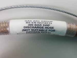 Thumbnail image of Gas Arc Group BS EN ISO14113 300 Bar SWP Discharge hose Part no. GCS06134 Lab